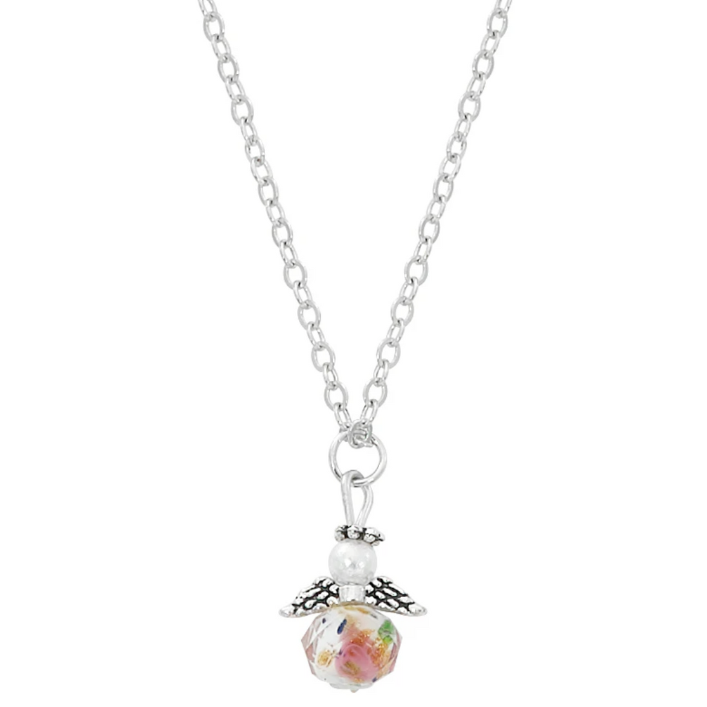 Necklace - Flower Angel with 16in Chain, Carded