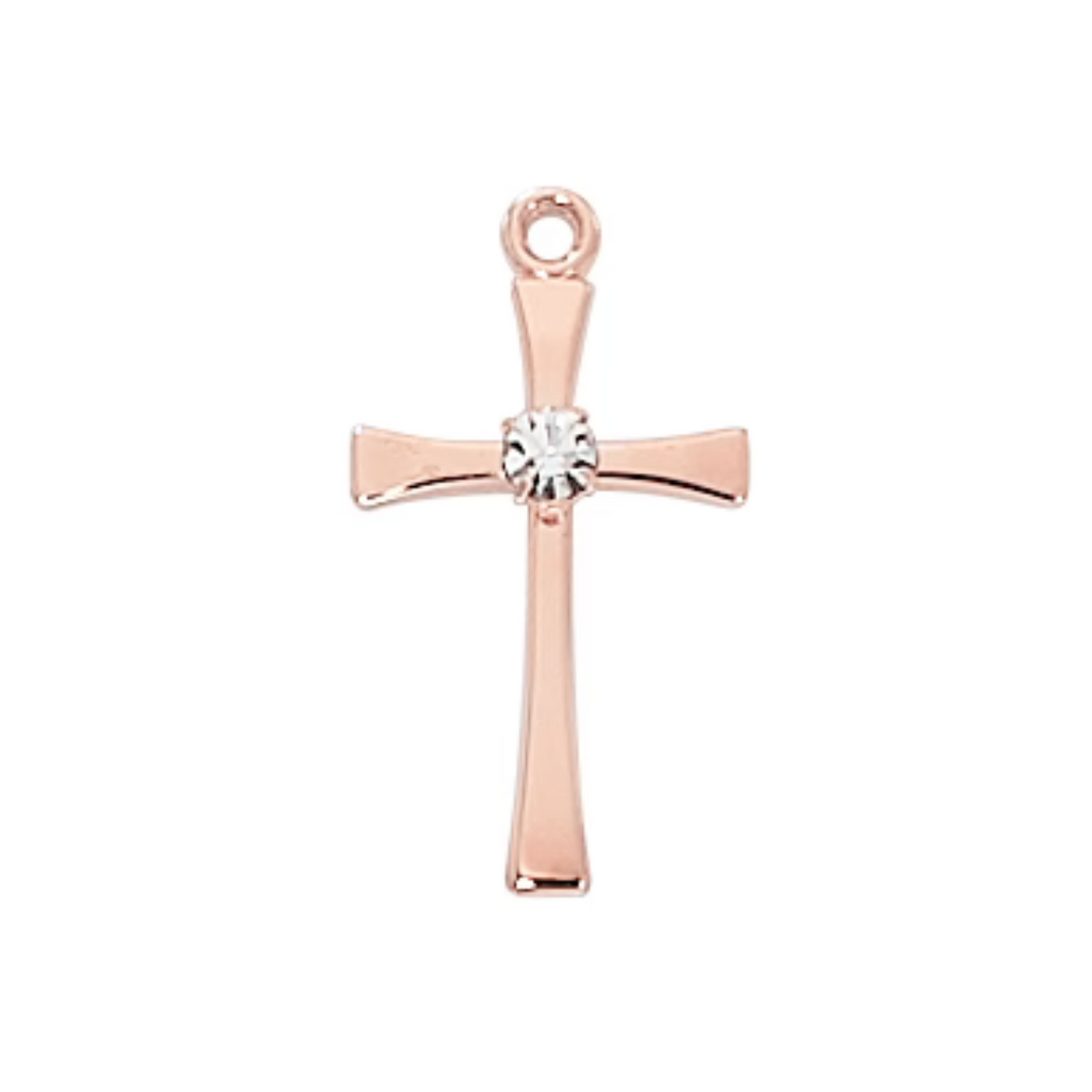 Cross Box Rose-Gold over Sterling