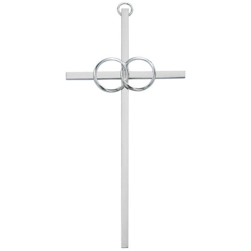 Cross - 8in. Polished Aluminum Wedding Cross Boxed