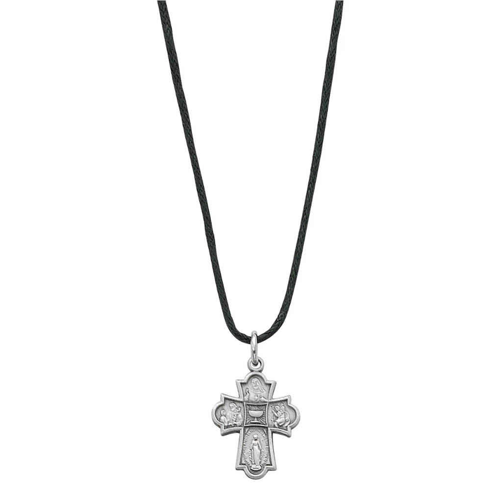 Medal - Pewter 4-way on Adjustable Cord Carded