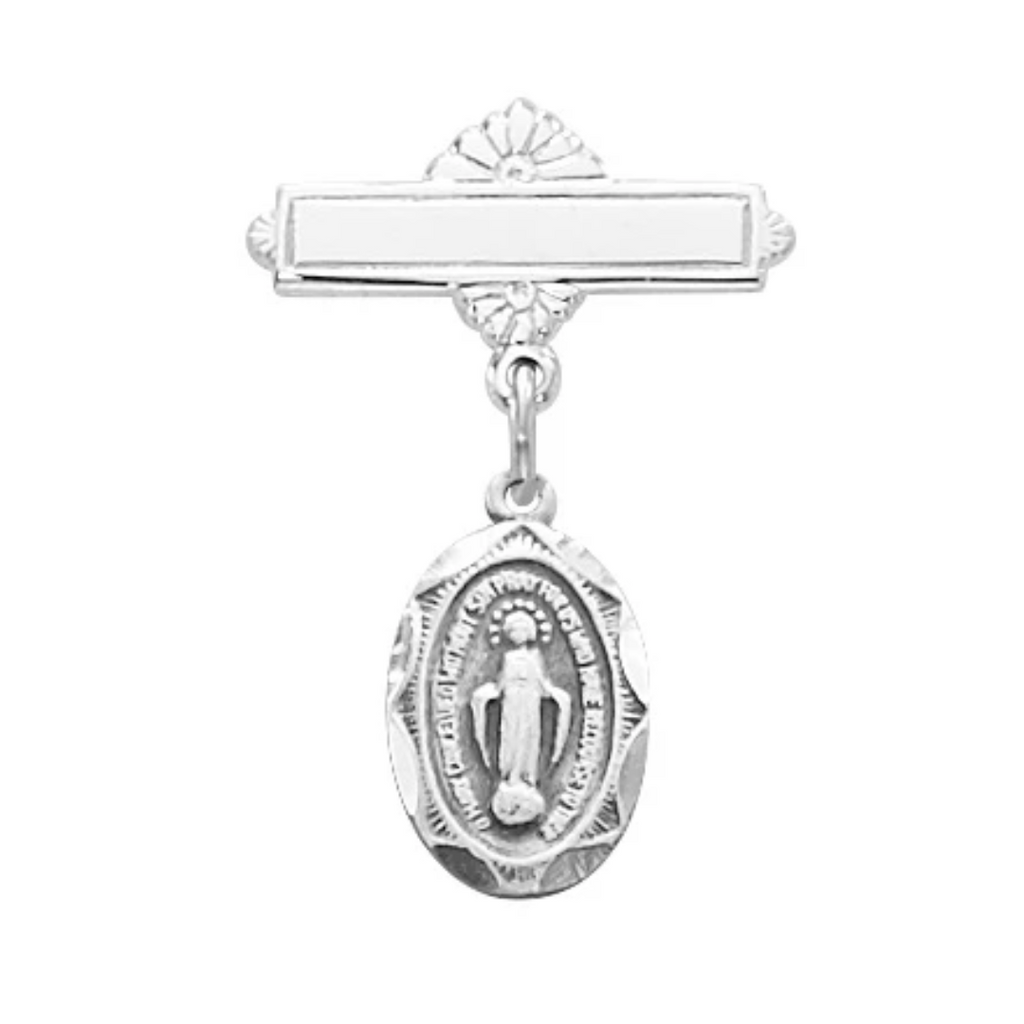 Pin - Sterling Miraculous Baby Pin Boxed
