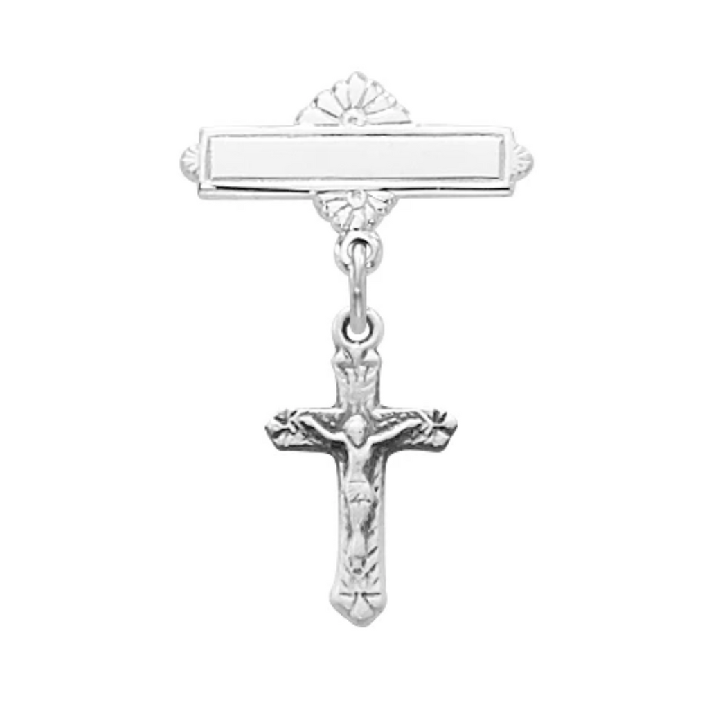 Pin - Sterling Crucifix Baby Pin Boxed