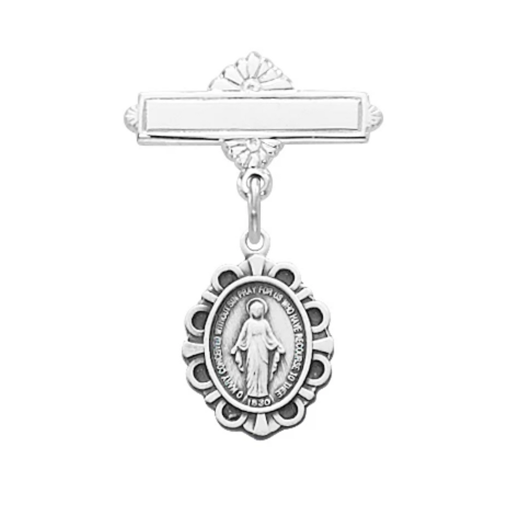 Pin - Sterling Miraculous Baby Pin Boxed