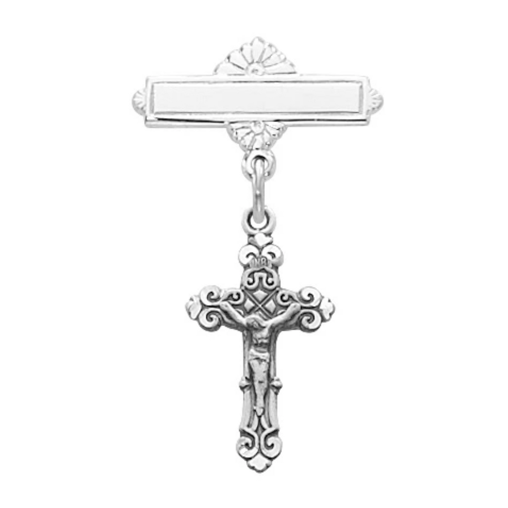 Pin - Sterling Crucifix Baby Pin