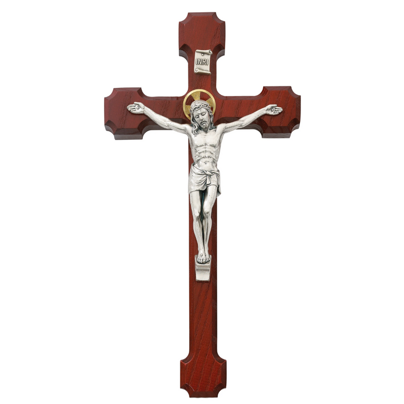 Crucifix - 10" Cherry Crucifix, Boxed