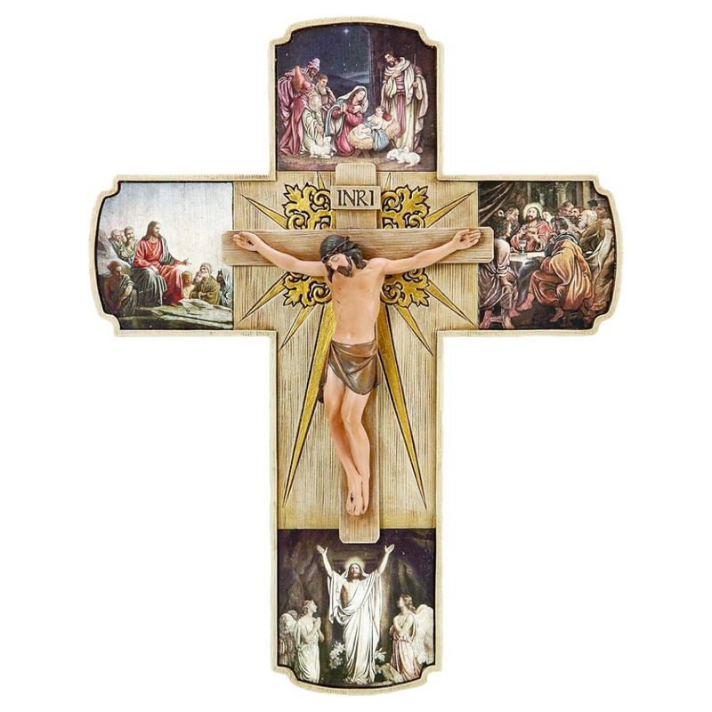 Life of Christ Crucifix 12"H