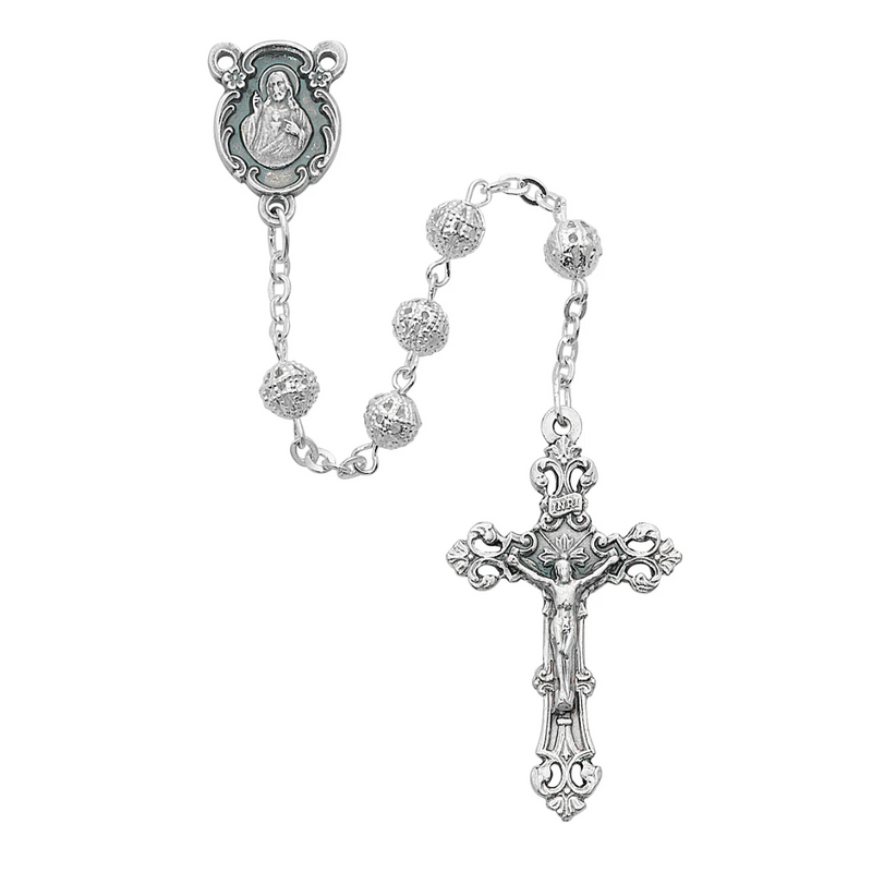 Rosary - Filigree Metal Rosary Boxed
