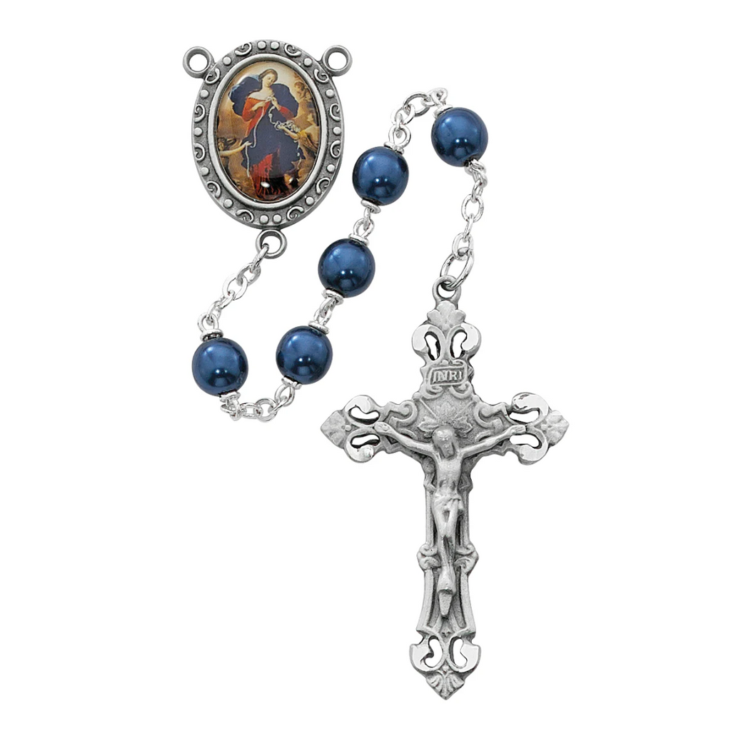 Our Lady Undoer of Knots Rosary - Blue Boxed