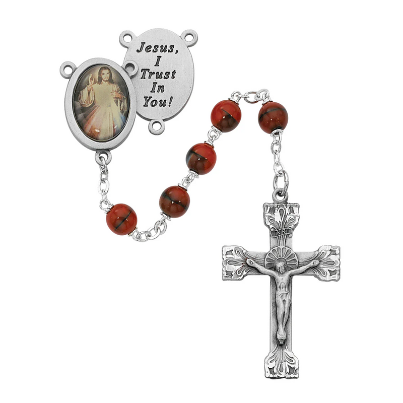Rosary - Red and Black Boxed