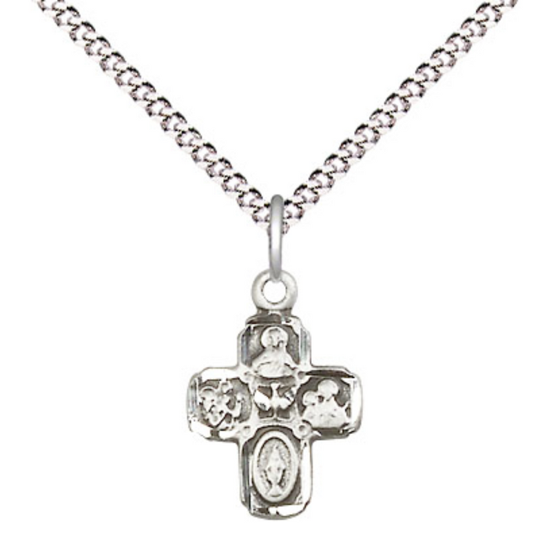 Sterling Silver 5-Way Necklace 18"