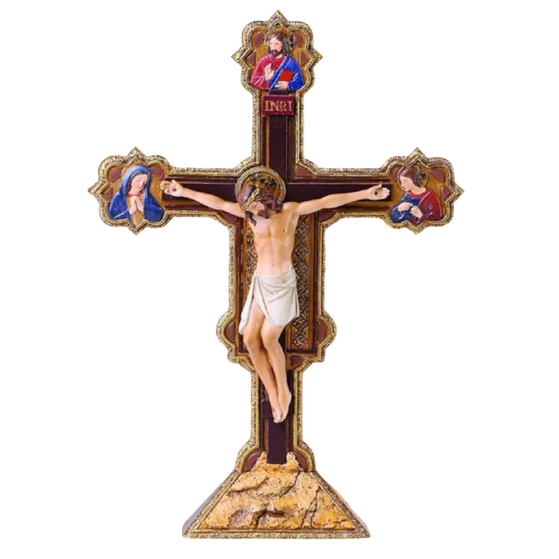 Ognissanti Standing Crucifix 10.5"H