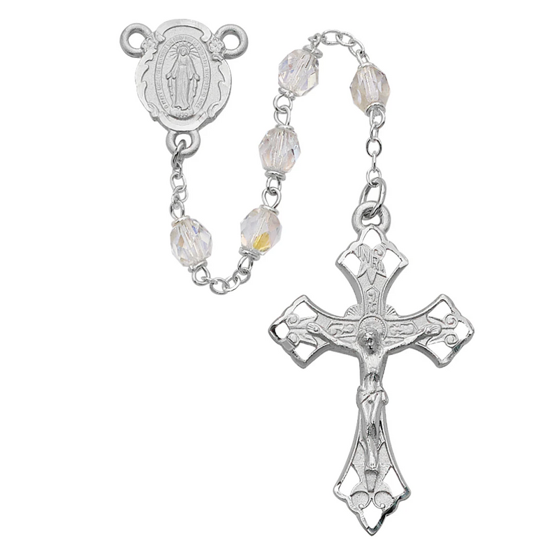 Rosary - Aurora Glass Rosary Boxed