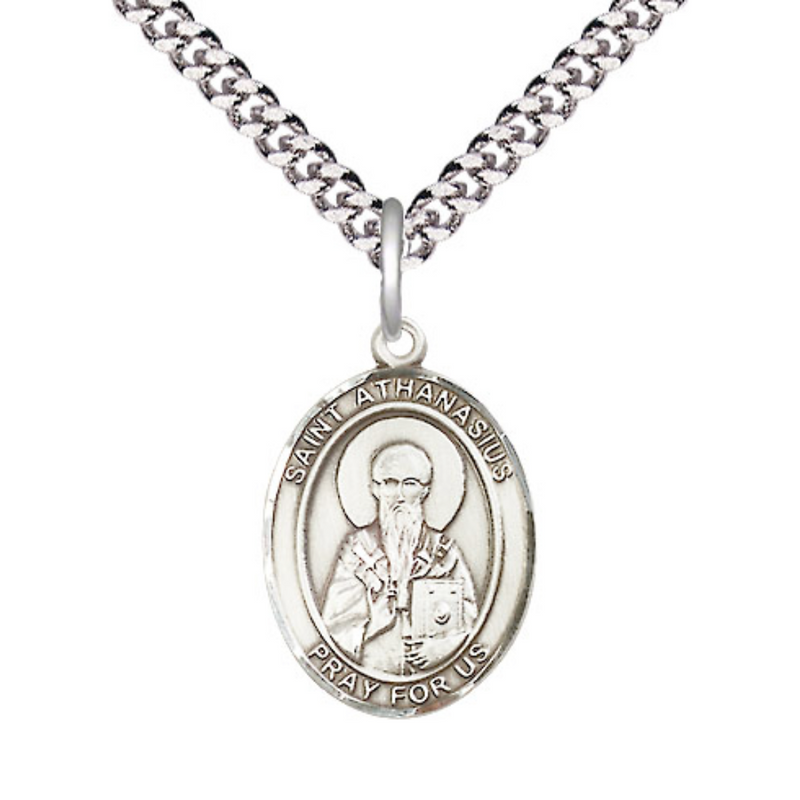 Athanasius - St. Athanasius Sterling Silver Necklace 20"