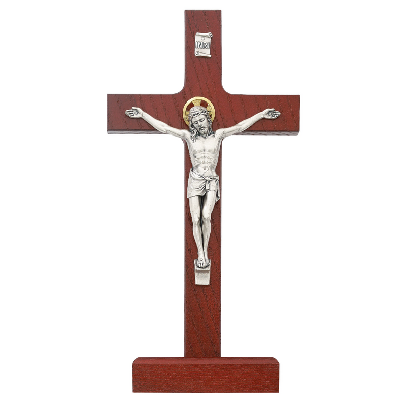 Crucifix - 8 in. Cherry Crucifix Boxed