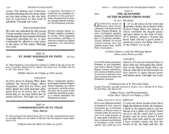 1962 Latin Mass Missal - Daily Catholic Missal | Angelus Press