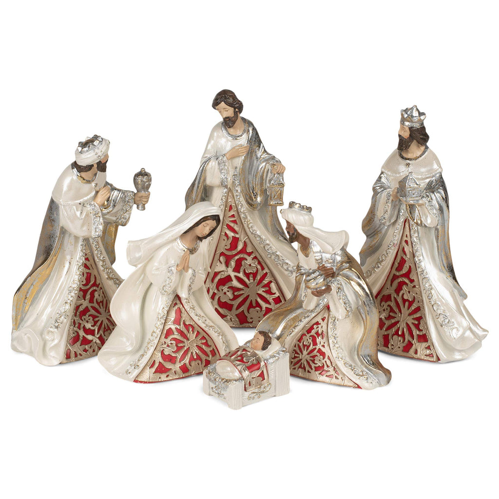 Nativity Set 6.75"H 6pc set