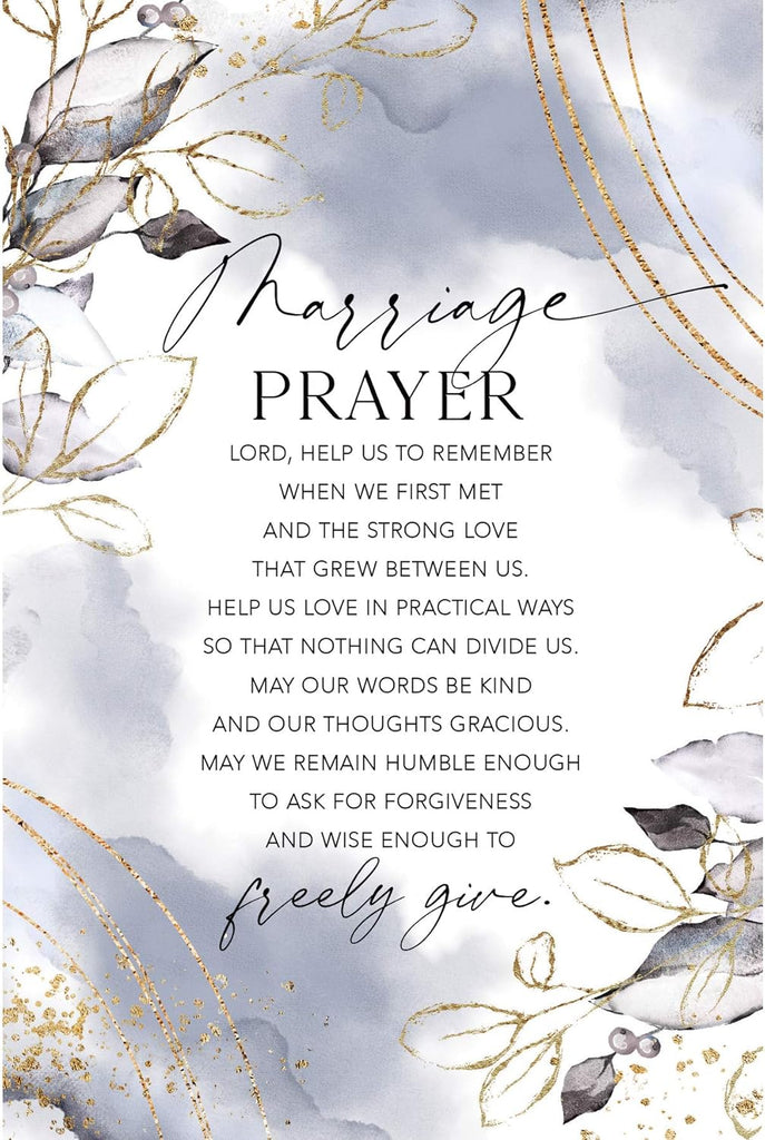 Wall Plaque "Marriage Prayer" 6x9 For Wall or Desk