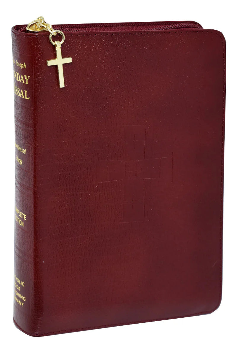 St. Joseph Sunday Missal - Burgundy Bonded Leather | English Mass