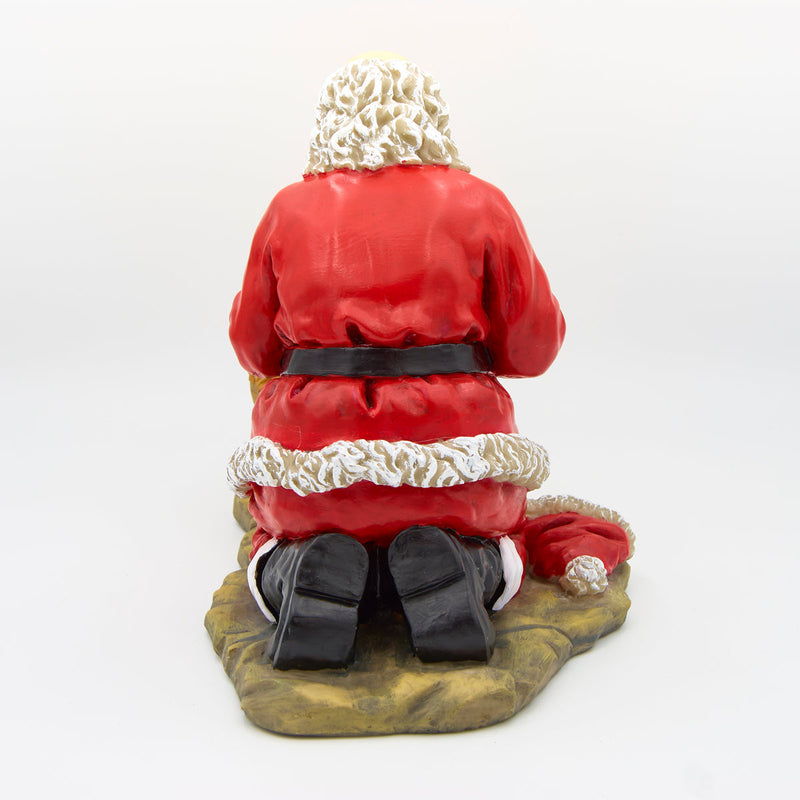 Santa Kneeling Figure 12"H