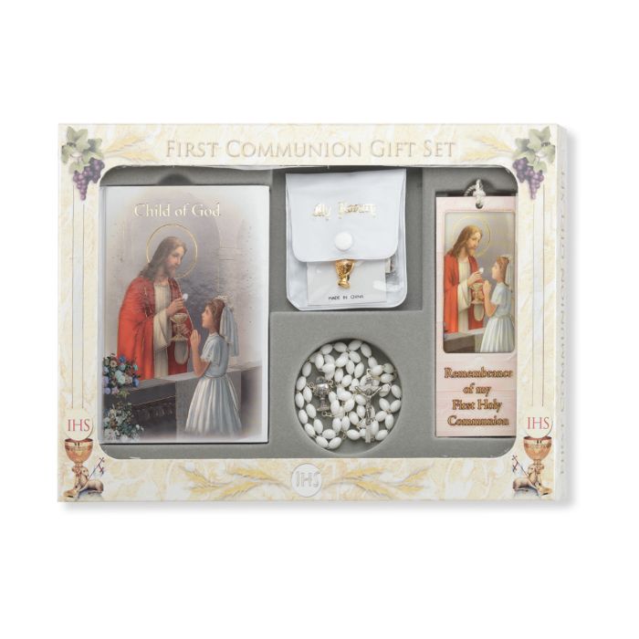 Communion Gift Set for Girls 6pc Deluxe Child of God Memories Edition - P65