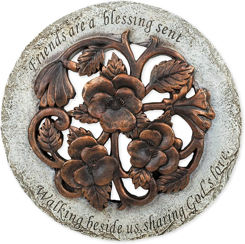 Friends Are a Blessing Garden Stone 12"D