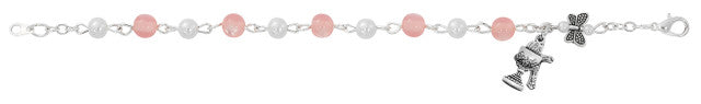 Chalice and Butterfly Bracelet for Girl's Communion