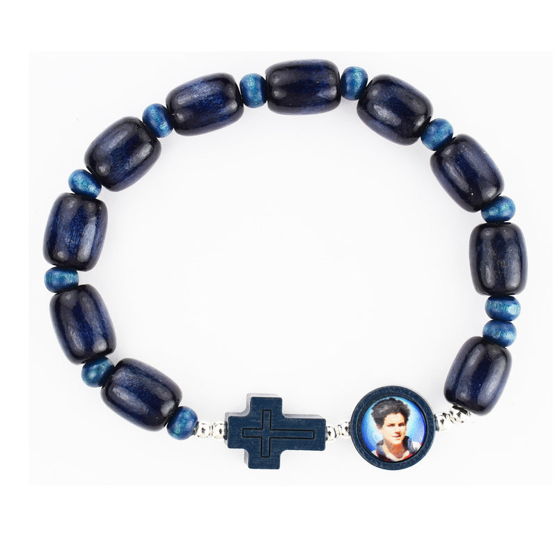 St. Carlo Acutis Blue Bracelet for Kids - Made in Italy | McVan