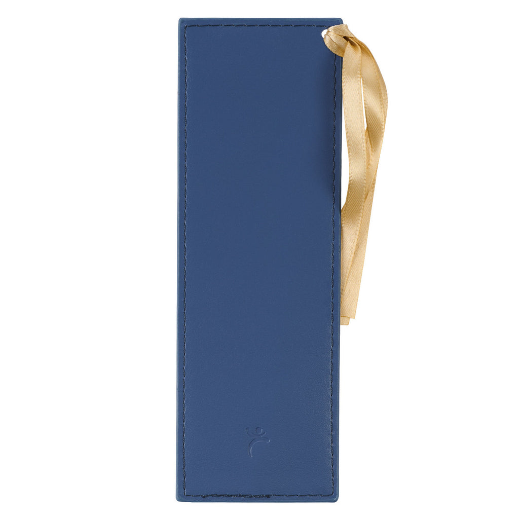 The Kingdom of God Metallic Blue Faux Leather Bookmark - Matthew 6:33