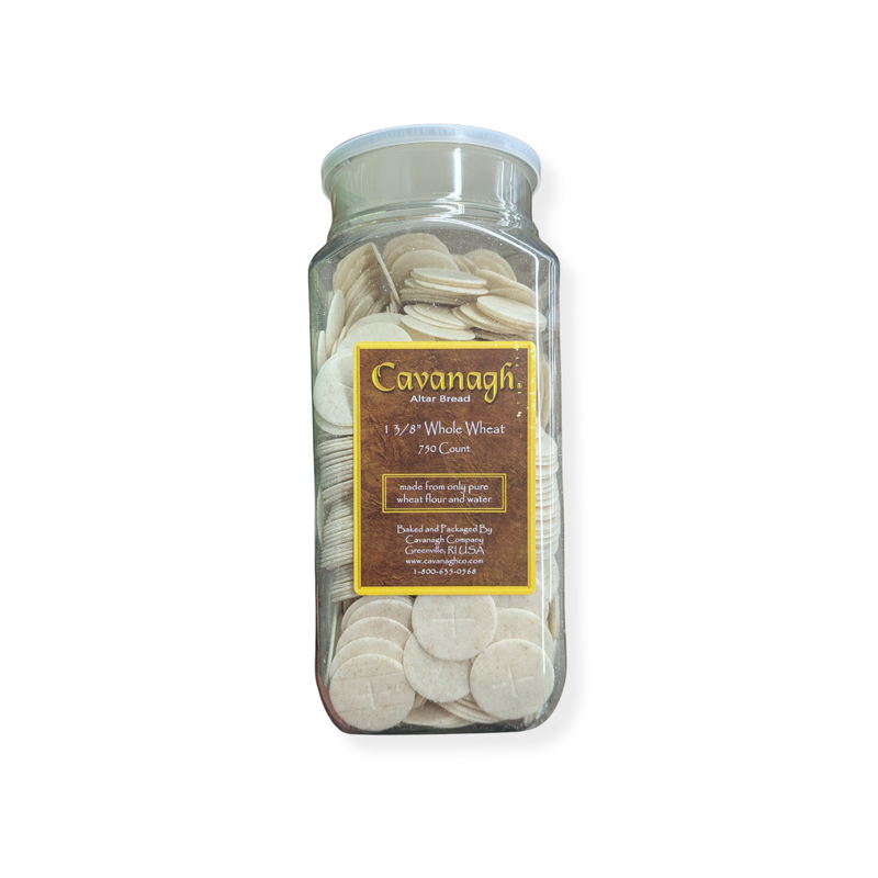 Communion Wafers 1-3/8" - 750 ct White & Wheat | Cavanagh
