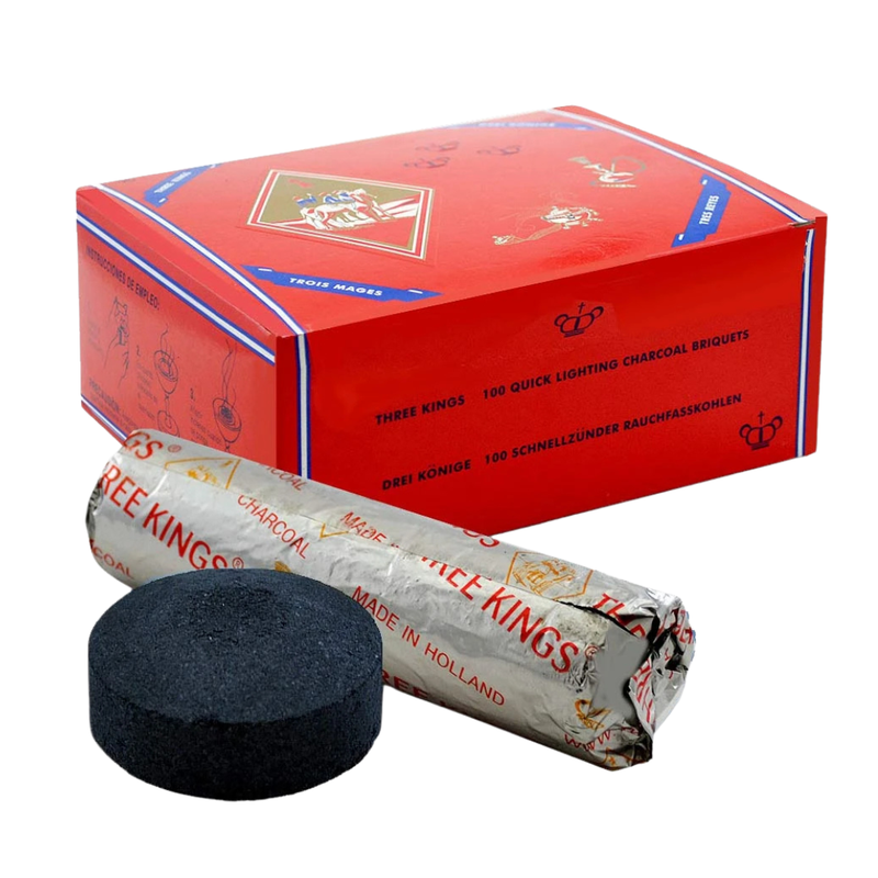 Three Kings Quick-Light Charcoal Briquettes