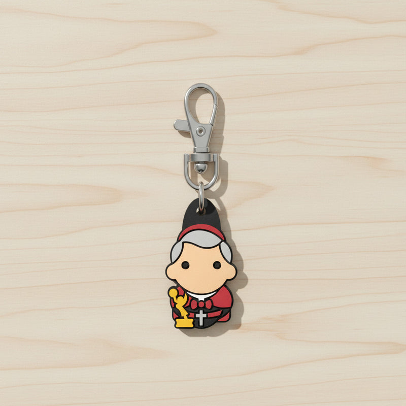 Fulton J. Sheen Zipper Pull | Tiny Saints