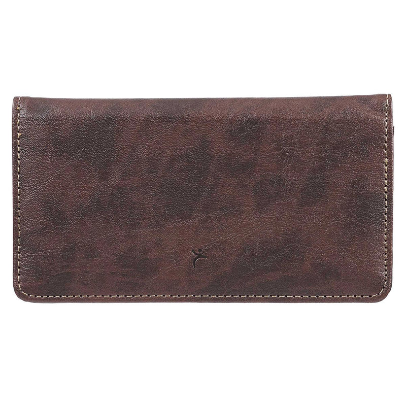 Trust In The LORD Two-tone Brown Faux Leather Checkbook Cover - Proverbs 3:5