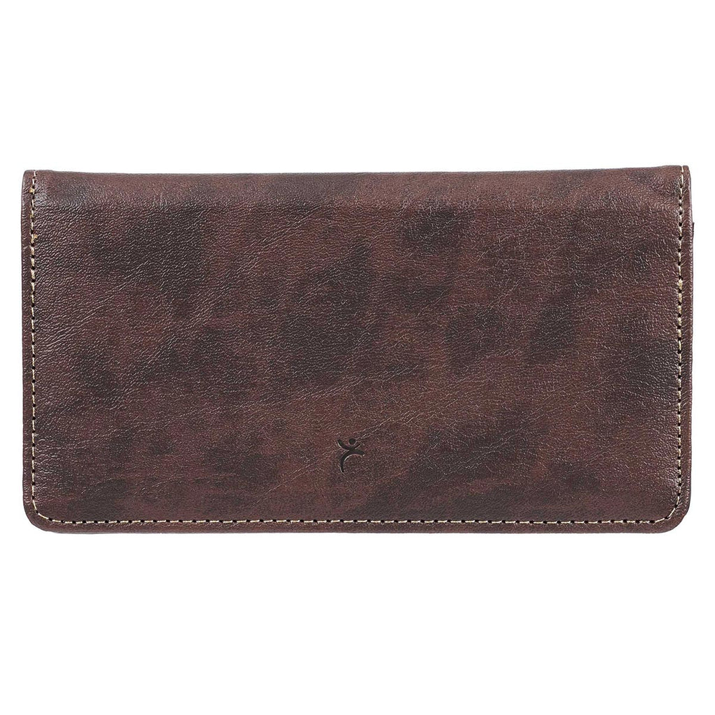 Trust In The LORD Two-tone Brown Faux Leather Checkbook Cover - Proverbs 3:5