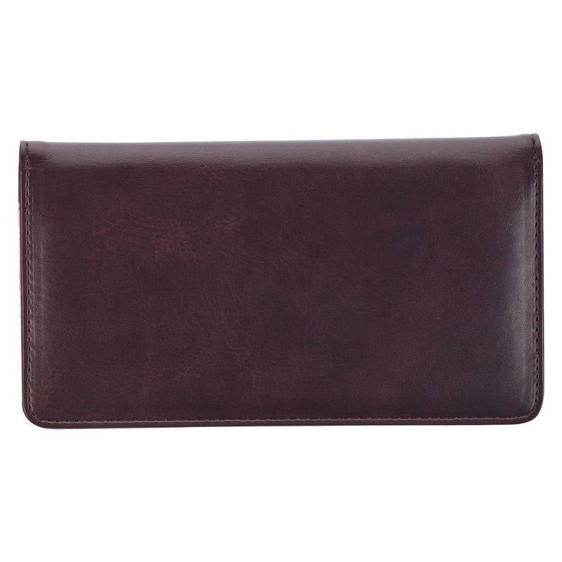 My Strength and My Song Pink Rose Faux Leather Checkbook Cover“ Psalm 118:14