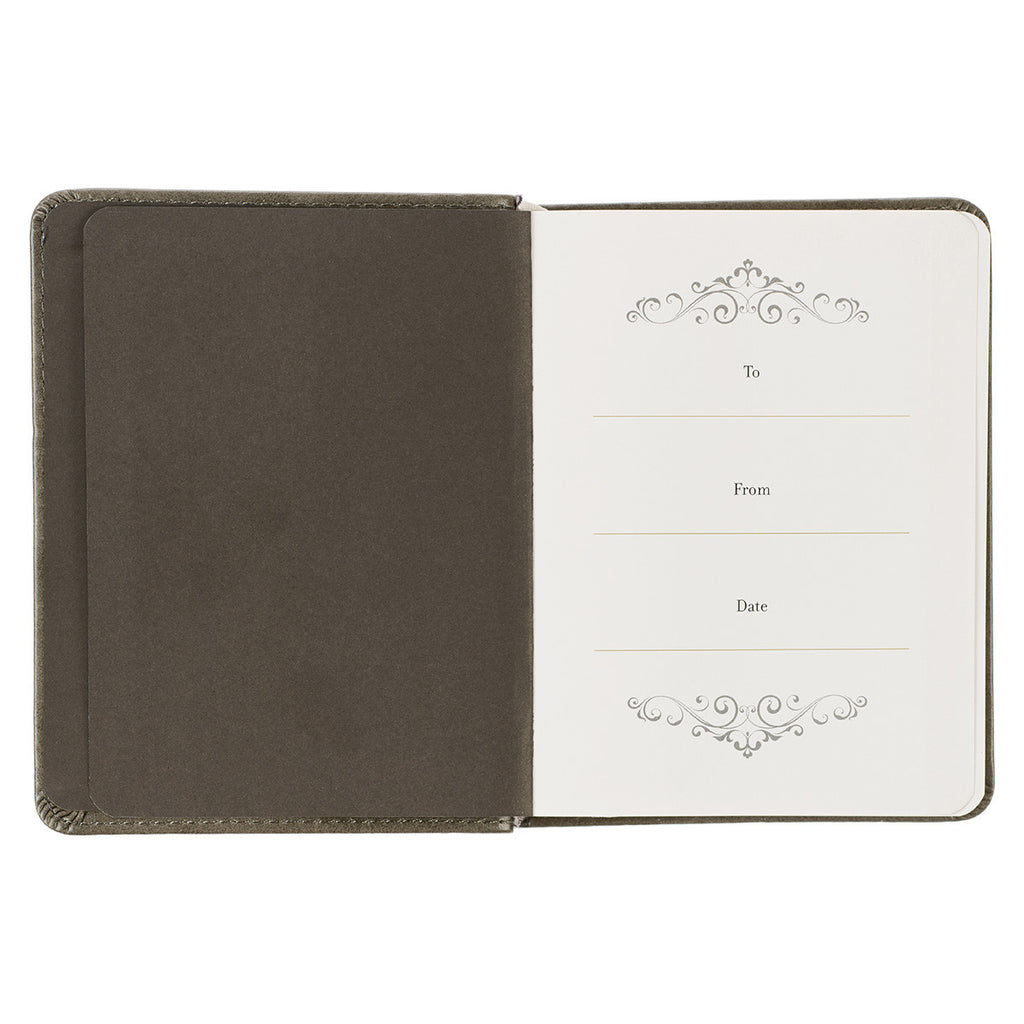 Daily Prayers for Graduates Gray Faux Leather Devotional