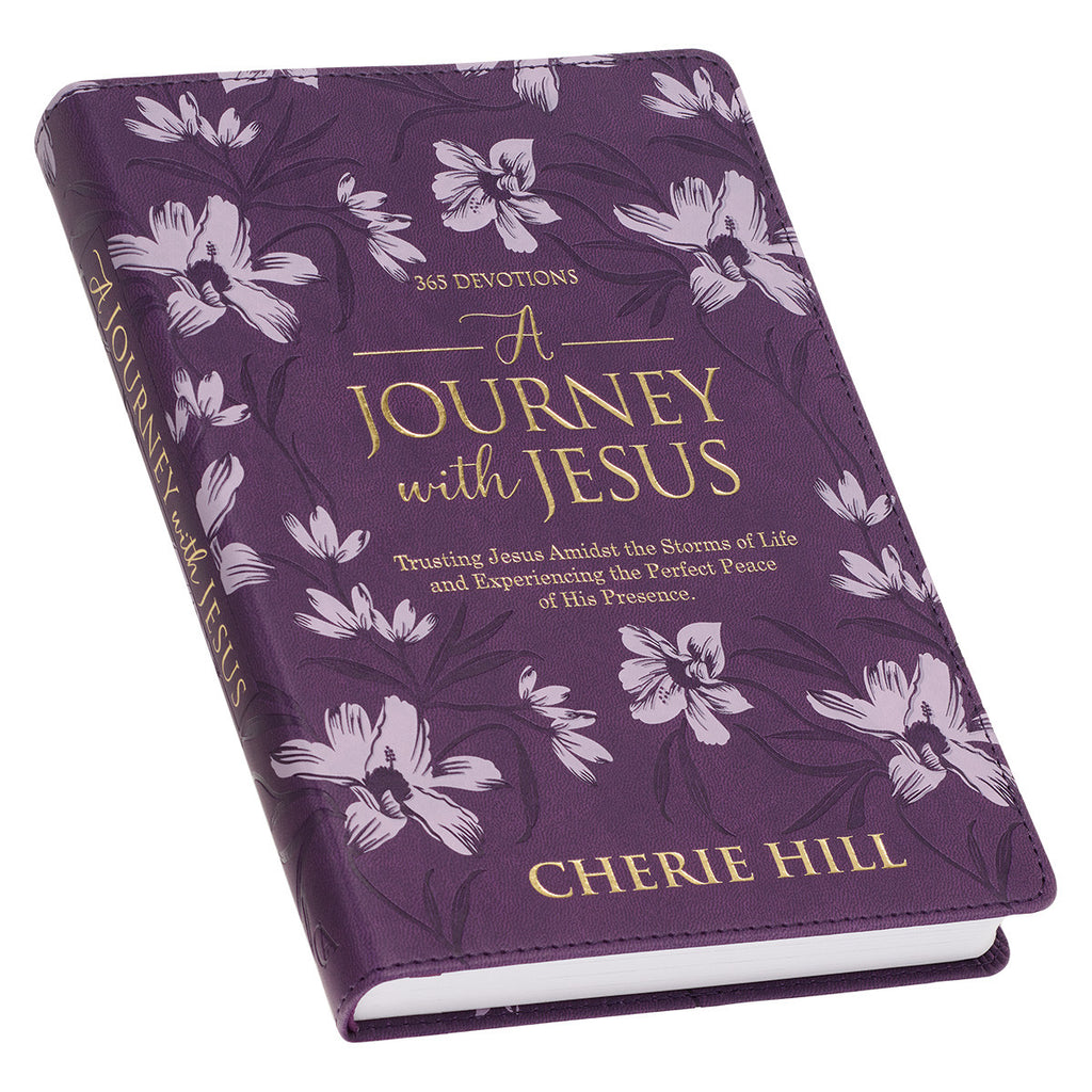 A Journey with Jesus Purple Faux Leather Devotional