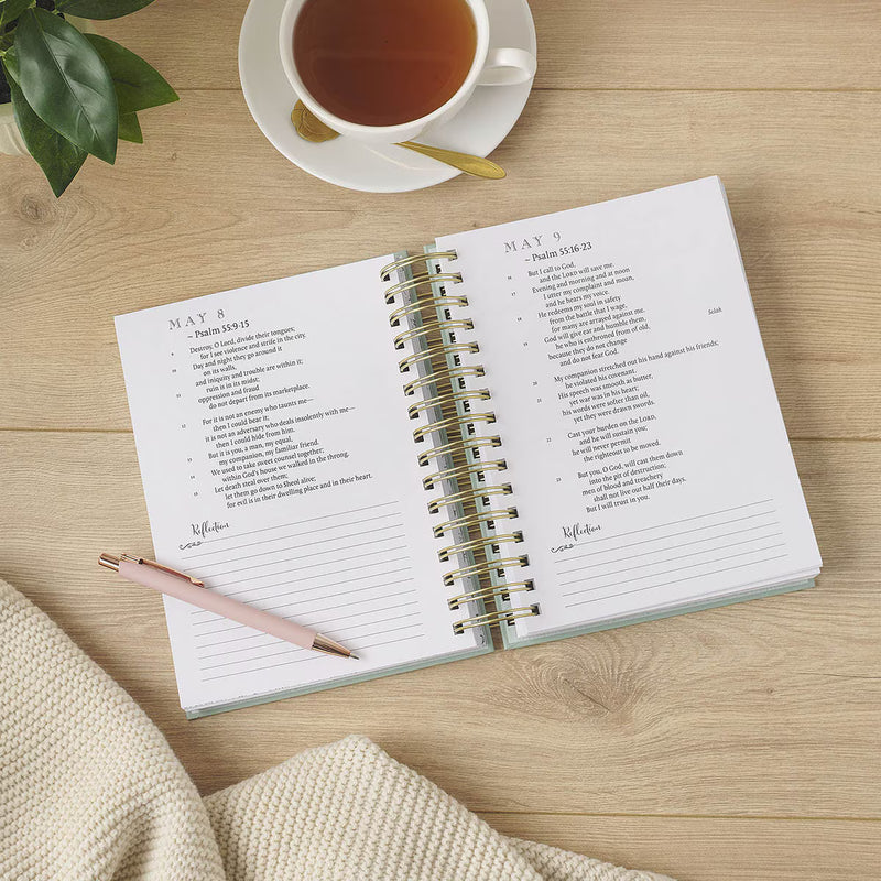Daily Through the Psalms 365-Day Creative Journal | Christian Art Gifts
