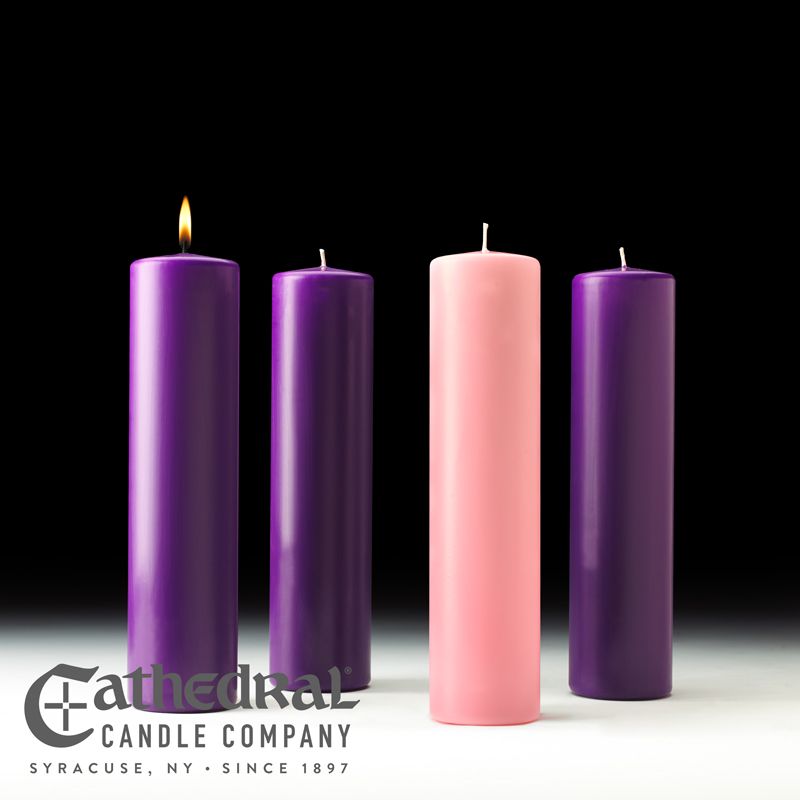 Advent Pillar Candles 3" x 12"