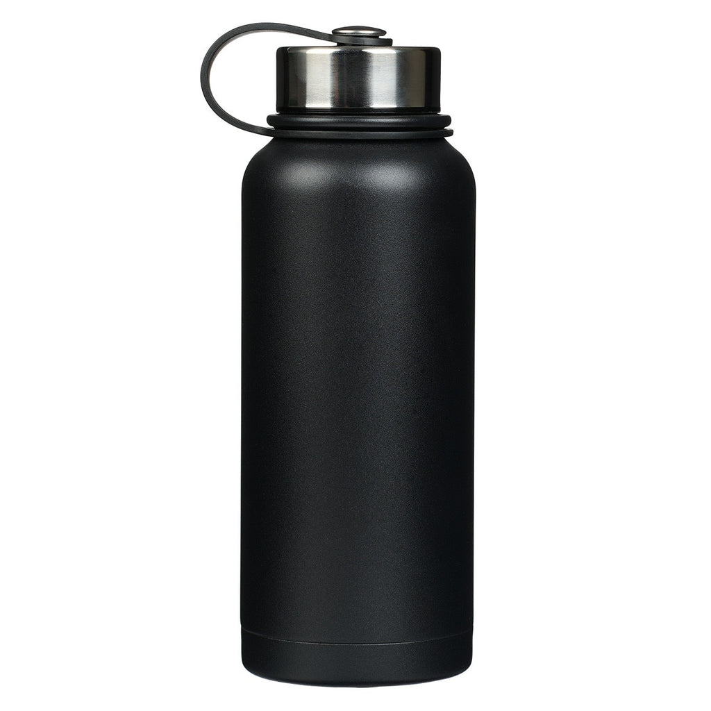 Trust in the Lord Black Stainless Steel Water Bottle - Proverbs 3:5