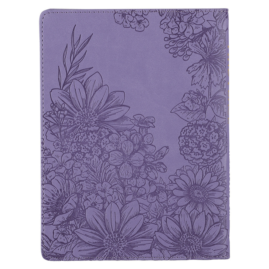 Find Peace Purple Faux Leather Devotional