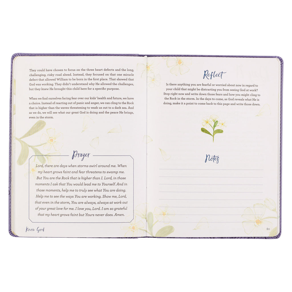 Find Peace Purple Faux Leather Devotional