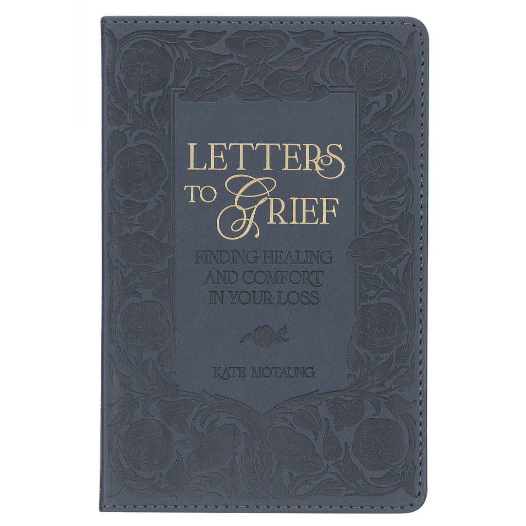 Letters to Grief Gray Faux Leather Gift Book