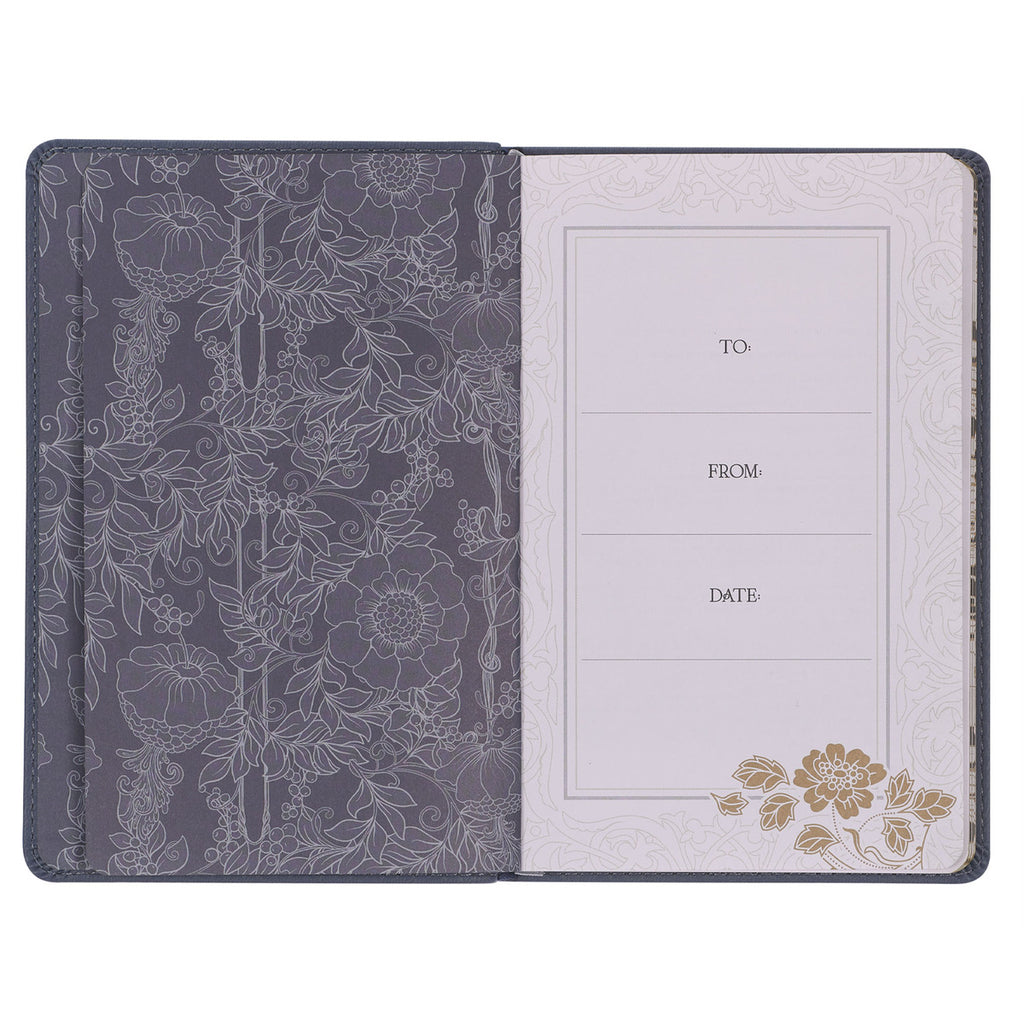 Letters to Grief Gray Faux Leather Gift Book