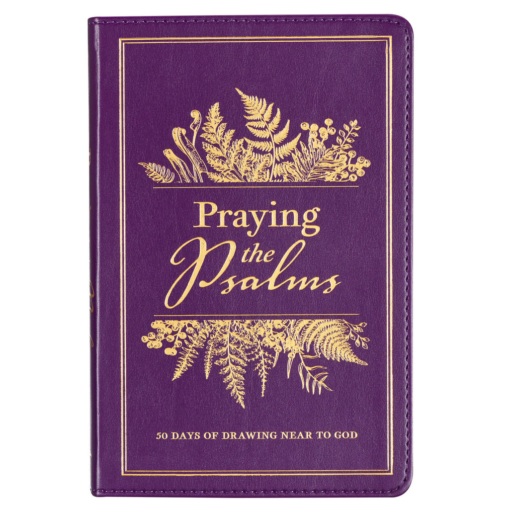 Praying the Psalms Purple Faux Leather Prayer Book