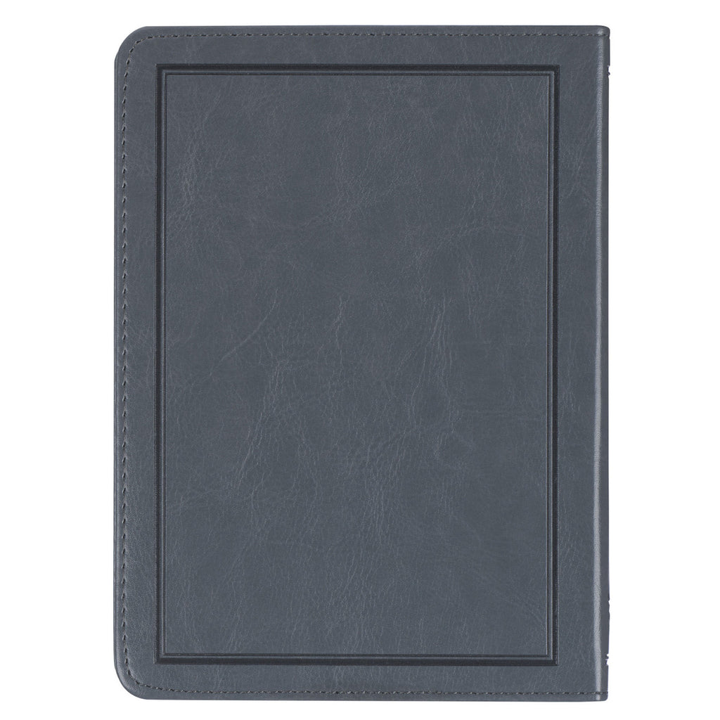 Legacy of Leaders Gray Faux Leather Devotional