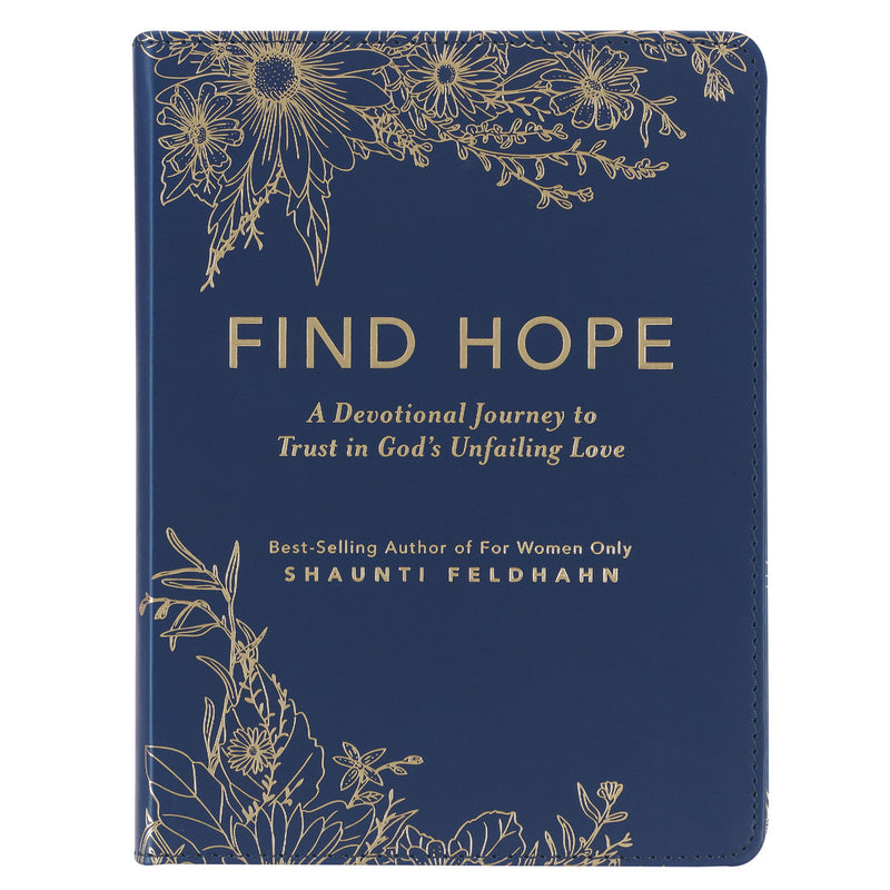 Find Hope Blue Faux Leather Devotional