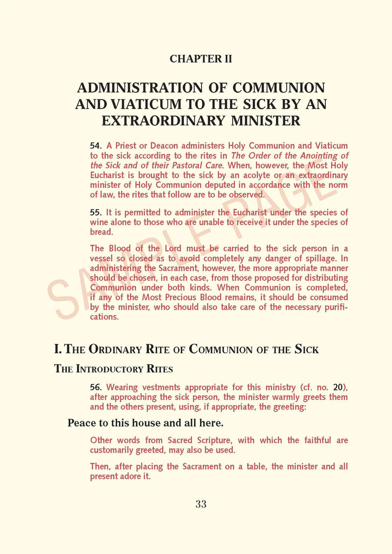Holy Communion and Worship of the Eucharistic Mystery outside Mass