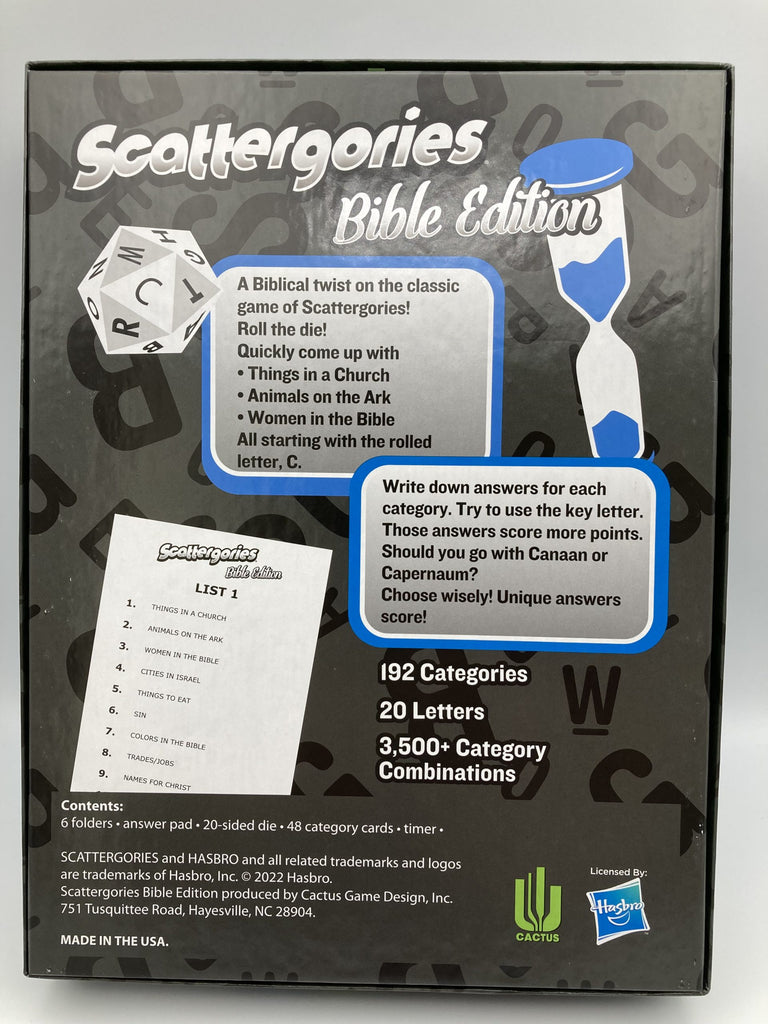Scattergories® Bible Edition