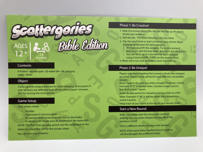 Scattergories® Bible Edition