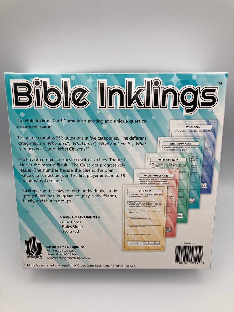 Bible Inklings Card Game